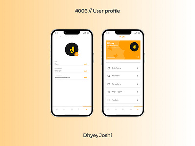 Day 006 - User profile community design figma food mobile mobiledesign profile screen ui user ux website