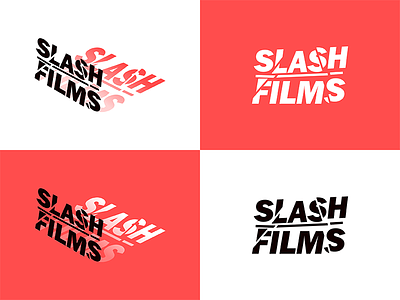 Slash Films branding design graphic design logocore slash films typography