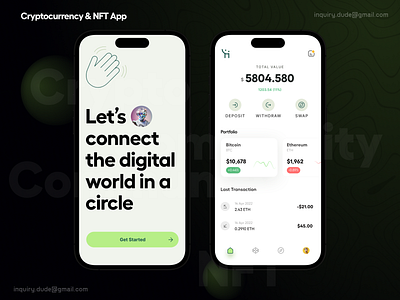 Cryptocurrency mobile app 2023 trend 3d animation app design banking branding cryptocurrency digital wallet graphic design mobile app design nft problem solving ui ui design ux design