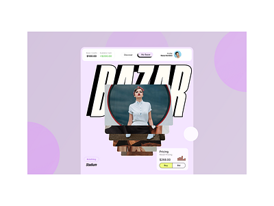 Bazar: Landing Page Design design ui visual design web design