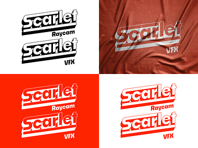 Scarlet VFX / Scarlet Raycam graphic design logo logocore scarlet scarlet raycam scarlet vfx typography