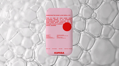 KUFESA | Soap packaging design animation bag beauty box brand brand identity care cream foam hand healthy laundry logo packaging packaging design pink shampoo soap wash washing