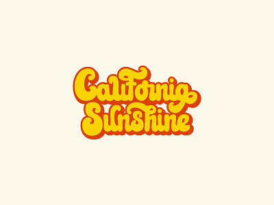 California Sunshine ☀️🍻 beer beverage brand identity branding california cannabis drink graphic design groovy illustration jeffrey dirkse logo logotype retro summer thc vector vintage visual identity