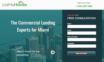 Commercial lending page design digitalmarketing landingpage landingpages lending page ui uidesign uiux ux uxdesign webdesign webdesigner website websitedesign