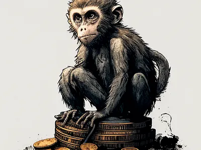Monkey Bitcoin 3d abstrato animation arte branding design designer digital empresa graphic design illustration logo motion graphics ui