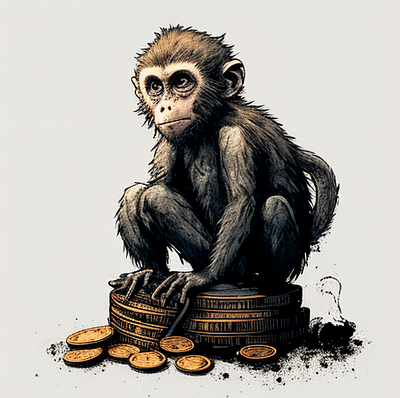 Monkey Bitcoin 3d abstrato animation arte branding design designer digital empresa graphic design illustration logo motion graphics ui