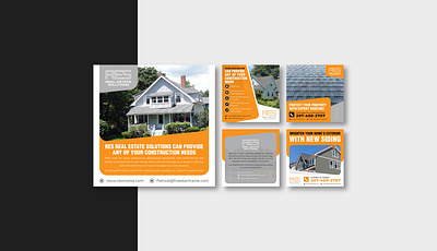 Real Estate Solutions Social Media Post Design 3d animation branding brochure corporate design design flyer design graphic design house repair instagram banner instagram post logo motion graphics post banner property real estate solution sale banner sale house social media post square banner