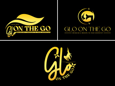 Logo Design (GLO ON THE GO branding design graphic design illustration logo typography vector