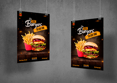 Poster Fast Food graphic design