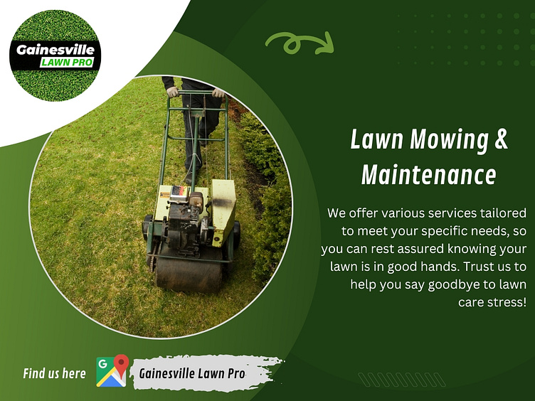Lawn Mowing & Maintenance by Gainesville Lawn Pro on Dribbble