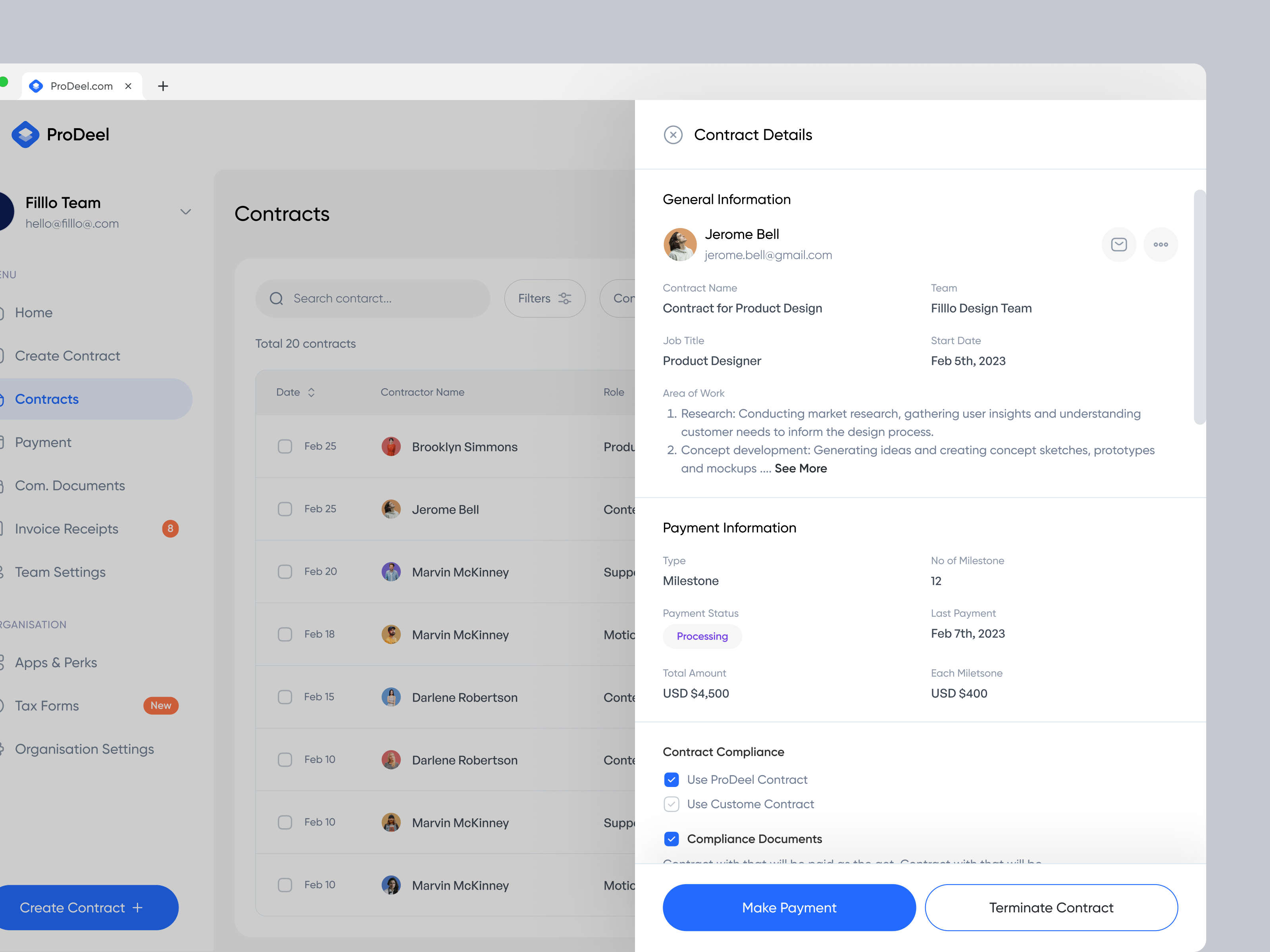 Example of Saa S & Web Product Designer