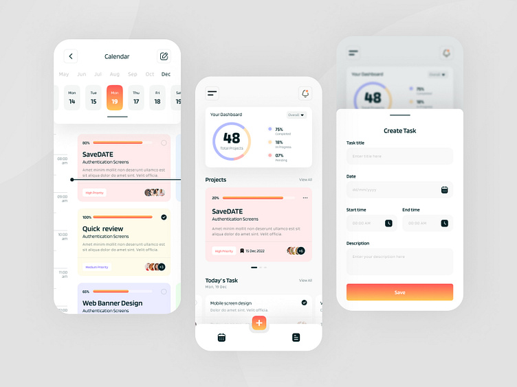 Task Management App by Auxano Global Services on Dribbble