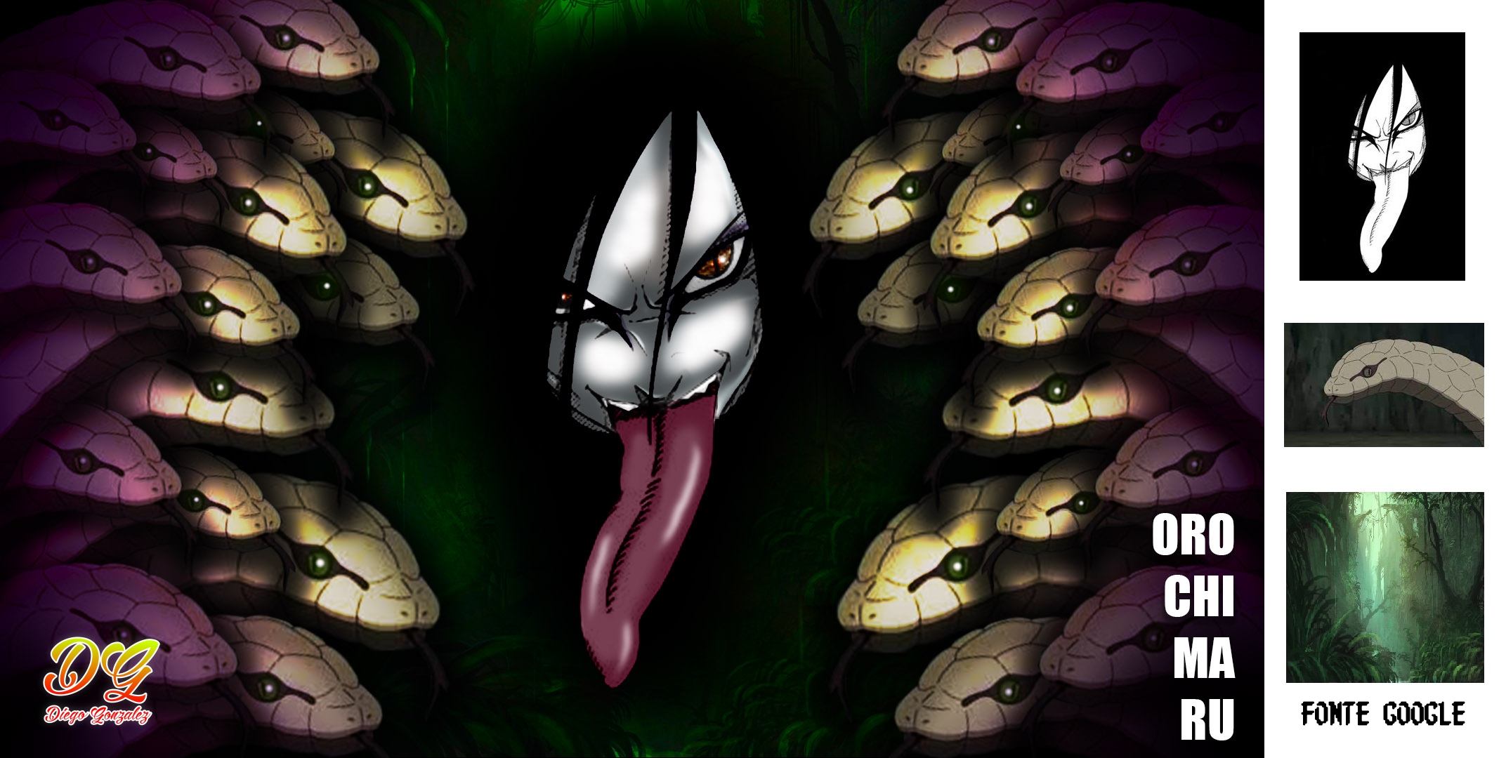 Orochimaru Naruto Anime - Paint By Numbers - Painting By Numbers