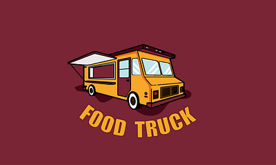 Food truck logo branding design graphic design illustration logo motion graphics typography vector