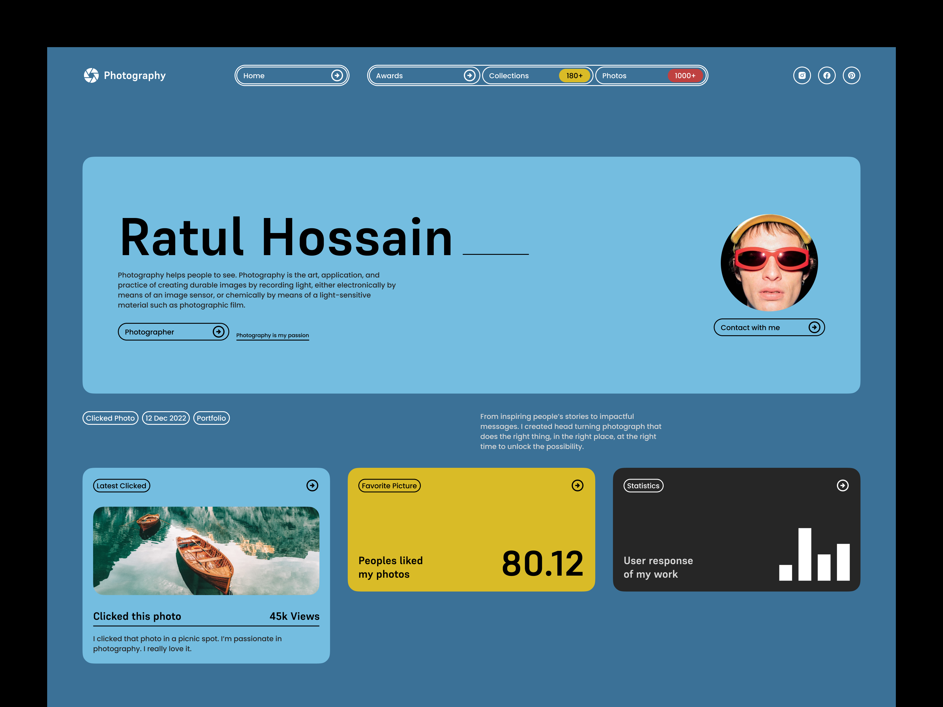 UI/UX For Photographer Personal Website best photography ui clean portfolio ux creative portfolio ux dark mode portfolio ui elegant photography website light mode portfolio ux minimal photography ui modern portfolio ux personal portfolio ux personal website ui photo gallery web design photographer landing page photographer portfolio ui photography grid layout photography showcase ui photography website design portfolio design inspiration uiux for creatives ux for visual artists web design for photographers