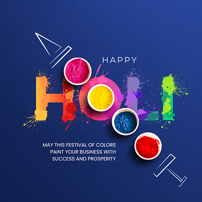 Holi Poster design graphic design illustration photoshop vector