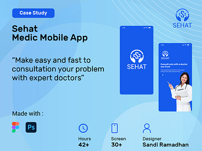 Case Study - Sehat Medic Mobile App app case casestudy design logo mobile ui uiux