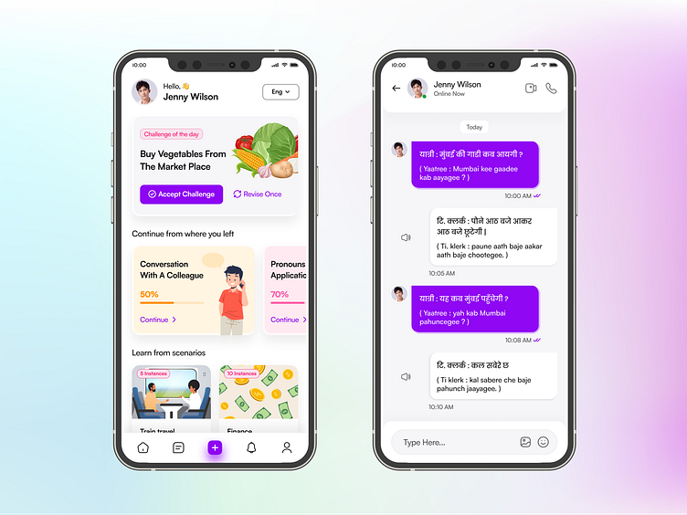 Language Learning App Design 😎 by Somnath for Hybreed on Dribbble
