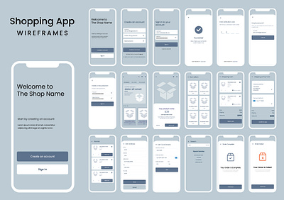 Shopping app UI design template app appdesign application design design app illustration ui ux uxdesign