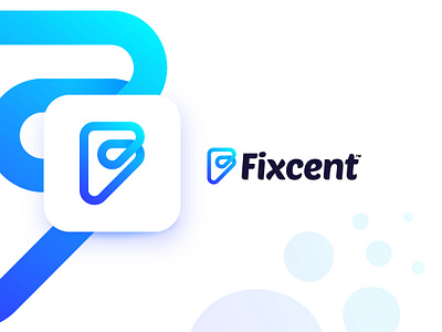 Fixcent app f letter logo f logo f logos gradient icon logo logo design logotipo logotype loop modern gradient logo modern logo modern tech logo tech technology trendy logo ui vector website