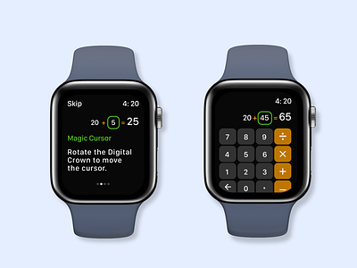 watchOS 9 - Calculator branding design illustration ui watch