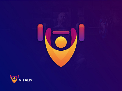 Vitatis Logo branding colorful design fitness graphic design gym gymandfitness health icon illustration logo logoinspiration logotype modern sports