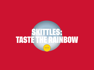 Skittles / Corporate redesign animation design ui ux web