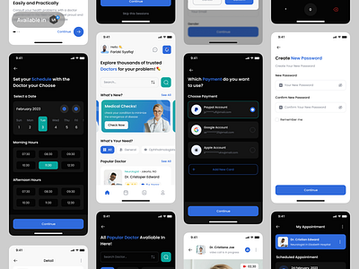 Docteron - Appointment Doctor App appointment clinic design doctor exploration healty medical mobileapp ui ui8 uikit uiux