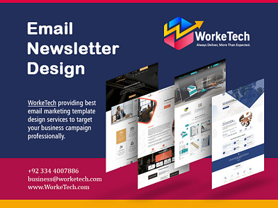 Email Newsletter Design campaign campaign design design digital marketing email email design email marketing email newsletter email services email template emails newsletter newsletter design services template design worketech