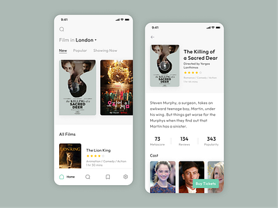 Movie Streaming App UI creative design movieapp movieappui moviefinder movielovers moviestreaming ui uidesign ux