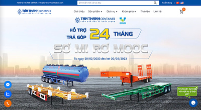 Project | Tan Thanh Container branding design figma jamstack vietnam jamstackvietnam ui web design
