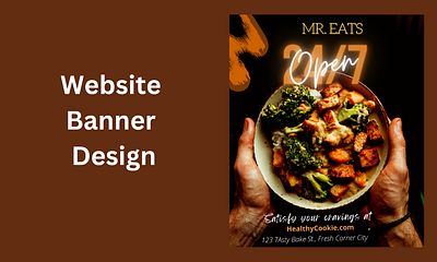 Food Delivery Website banner design banner design product banner shopify shopify banner web banner webstore banner