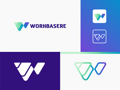 Workbasere Logo Design. a b c d e f g h i j k l appicon brandidentity branding creative design graphic design icon logo logodesign logos m n o p q r s t u v w x y z mlogo mm vector w wletter wletterlogo wlogo ww