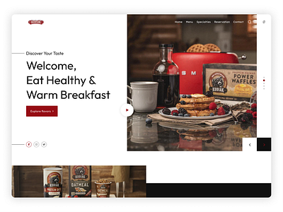 Food Web Site Design: Hero Section design foodwebdesign foodwebui graphic design responsivewebdesign ui uidesign webdesign webdesigners