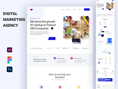 Digital Marketing Agency Website design creative digital agency home page landing landing page ui website design