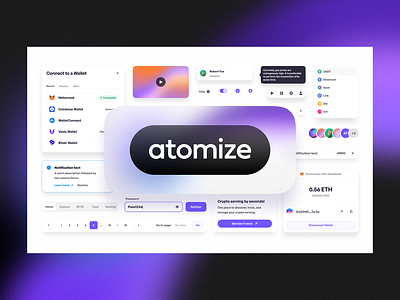 Atomize 3.0 - Now FREE 🚀 atomize branding component library design system figma design system typography ui ui pattern web design web3
