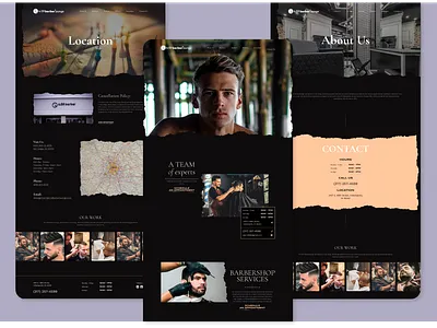 4:59 barber lounge - landing pages design