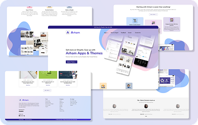 Arham Commerce - landing page design