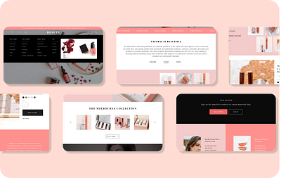 Shopify Theme Design - By Arham Web Works adobe xd beauty store branding figma graphic design logo photoshop shopify theme skin care ui ui ux web design