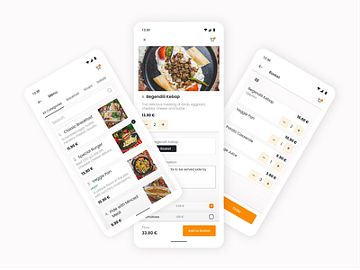 Restaurant In House Order App app basket design food in house order pos pos system restaurant ui ux