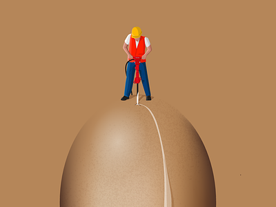 Egg digital art illustration illustrator