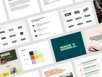 Demain Dehors - Identity identity logo design outdoor brand