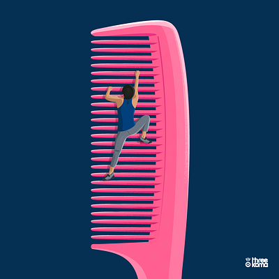 Comb digital art illustration illustrator