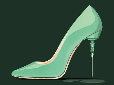 Stiletto digital art illustration illustrator