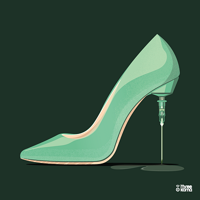 Stiletto digital art illustration illustrator