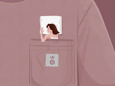 Pocket digital art illustration illustrator