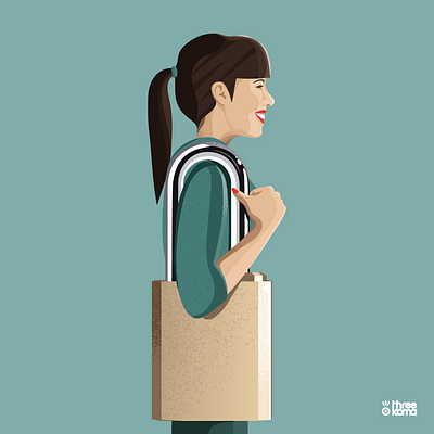 Handbag digital art illustration illustrator