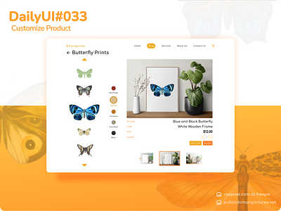 Daily UI Challenge #033|| Customize Product branding dailyui design graphic design iillustration illustration logo ui vector web design