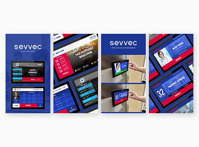 Sevvec Information Display app design ui ux