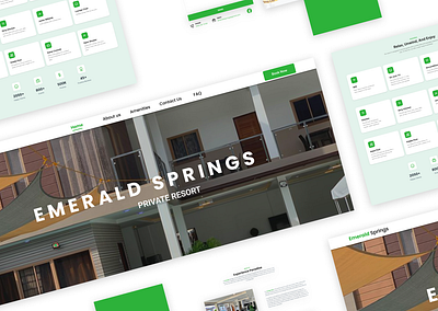 Emerald Springs Resort Design logo responsive ui ux website